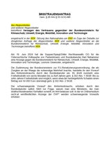 Misstrauensantrag Gewessler