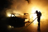 Feuer Autos Floridsdorf Gemeindebau