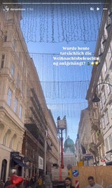 Weihnachtsbeleuchtung in Wien im Oktober