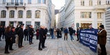 Proetst bei Gedenkveranstaltung
