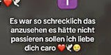 Posting von Freundin S. (18), die beim Unglück dabei war.