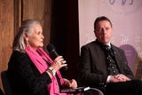 Die Witwe beim&nbsp;Jörg Haider-Symposium auf Schloss Albeck.