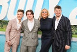 Sharon Stone mit ihren Söhnen Roan, Quinn und Laird.&nbsp;