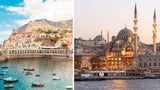 links: Madeira, Portugal - rechts: Istanbul, Türkei