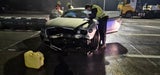 Spielfeld Unfall Bentley Grenze