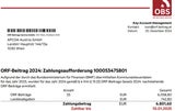 ORF-Gebühren-Rechnung von Stefan Sadleder