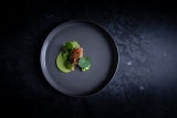 Lammrücken mit Erbsencreme