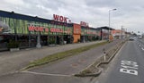 Auto krachet in Asia Restaurant
