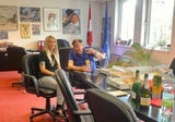 Richard und Simone Lugner empfingen die Mitarbeiter mit Sekt und Brötchen