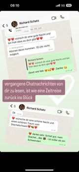 Simone&nbsp; Lugner zeigt Richards letzte Liebes-Nachrichten auf Instagram