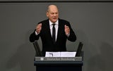 Deutscher Kanzler Olaf Scholz (SPD).