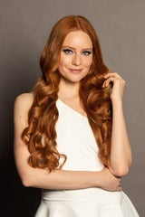 Model Barbara Meier moderiert.
