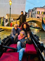 Mausi Lugner mit Karl und Christine