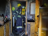 Mann in letzter Sekunde aus Feuer-Haus gerettet