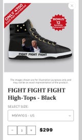 Trump verkauft jetzt Sneakers mit Bild vom Attentatsversuch!