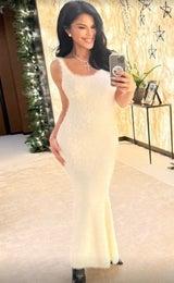 Lauren Sanchez zeigt sich auf Instagram in einem weißen Kleid