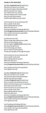 Simones "Candle in the Wind 2024"