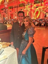 Patricia Schalko mit Tassilo Wallentin beim Jägerball 2024