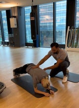 Simone Lugner beim Training mit Christopher Dengg