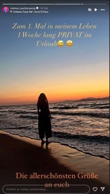 Melissa Naschenweng im Urlaub