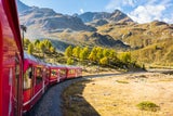 Bernina Eisenbahn, Graubünden, Schweiz 