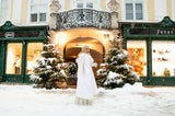 Jedes Samstag ist das St. Pöltner Weihnachtsengerl in der Innenstadt anzutreffen.