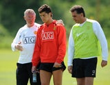 Cristiano Ronaldo Training Alex Ferguson