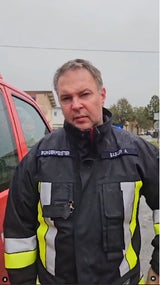 Andreas Babler als Feuerwehrmann