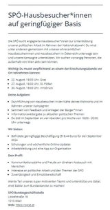 Stellenanzeige SPÖ