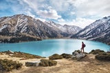 Beliebtes Wanderparadies in Kasachstan:Großer Almaty-See.