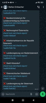 Attackierte Websites
