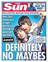 Oasis: Am Dienstag wird die Reunion fixiert!