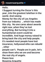 Arquette: “Machen wir die Oscars zum größten Benefiz der Welt!“