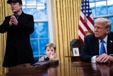 Musks Sohn&nbsp;X Æ A-12 sorgte&nbsp; mit seinem Auftritt im Oval Office für Furore.&nbsp;&nbsp;