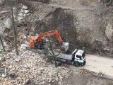 Abräumarbeiten waren sehr aufwändig.