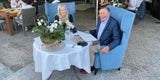 Lugner und Simone Bienchen beim Essen