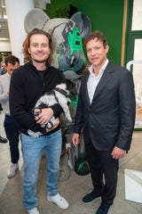 Bitpanda CEO Eric Demuth und Steelcoin-Gründer Marcel Javor  