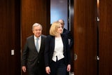 Meinl-Reisinger und UNO-Generalsekretär António Guterres