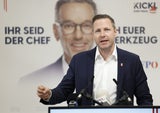 FPÖ Generalsekretär Michael Schnedlitz während einer Pressekonferenz zur "Präsentation der 2. Plakatwelle"