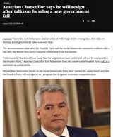 Nehammer-Rücktritt: So reagiert die internationale Presse