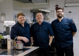 Das Küchenteam rund um István Törzsök