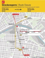 Streckensperre U1 Ubahn Wien