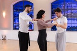 Dimitar Stefanin, Eva Glawischnig und Benni Piesczek wenige Tage vor ihrem großen Auftritt.&nbsp;
