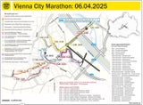 Grafik zeigt: Diese Straßen sind beim Vienna City Marathon gesperrt