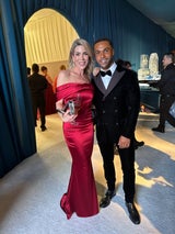 Mit Lucien Laviscount bei den Oscars in  Los Angeles.&nbsp;&nbsp;