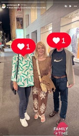 Gerda Rogers mit Sohn Ronald und Schwiegertochter Alexandra
