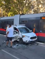 Bim-Straßenbahn-Crash Favoriten