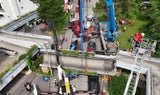 Luftaufnahme Brückeneinsturz