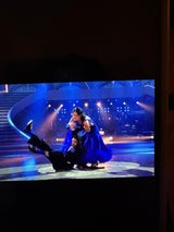 Dimitar stürzte über Eva Glawischnigs Kleid.