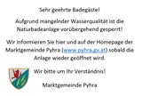 Keim-Alarm im Wasser: Naturbad Pyhra gesperrt